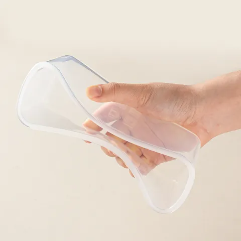 Silicone Bento Box Set Transparent Visual Lunch Box Microwave Safe Food Storage Container For School Office Outdoor