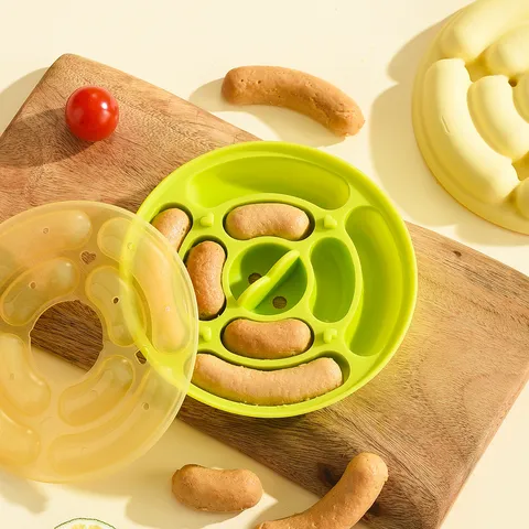 Silicone Sausage Mold Homemade Baby Complementary Food Steamed Meat Hot Dog Maker Round Multi-Slot DIY Kitchen Bakeware