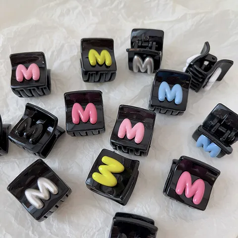 Süße Cartoon SpongeBob Hello Kitty Entenschnabel Haarklammern Bunte Emaille Blume Stern Mini Haarkrallen Für Mädchen Damen