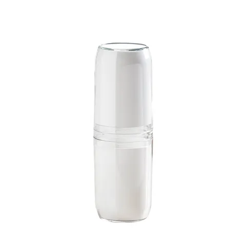 Portable Travel Mouthwash Cup Plastic Toothbrush Holder Couple Wash Cup Capsule Shaped Storage Cup For Bathroom