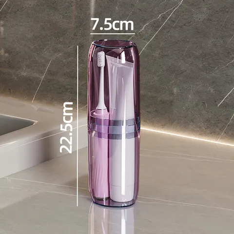 Portable Travel Toothbrush Cup Set Plastic Pill Shaped Mouthwash Cup Portable Wash Mug For Business Trip Tourism
