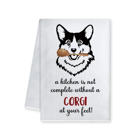 Strofinaccio da Cucina Divertente con Motivo Cane Pitbull Golden Retriever Asciugamano Assorbente Decorativo per Casa