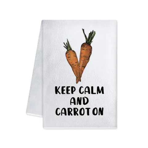 Paño de Cocina Estampado de Verduras Creativo Paño de Cocina Humorístico Americano Paño de Limpieza de Microfibra Absorbente