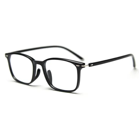 Light Retro TR90 Optical Glasses Frame Unisex Square Plain Glasses Eyewear For Men Women Daily Office Wear