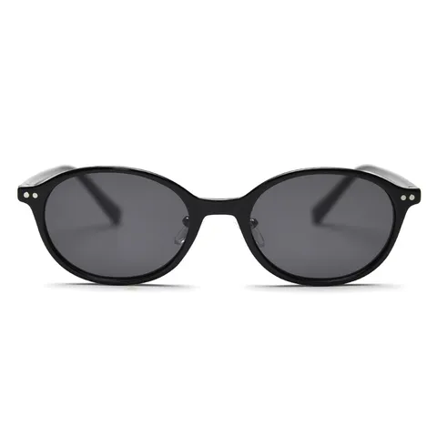 Korean Retro Small Oval Polarized Sunglasses TR90 Frame UV400 Eyewear For Men And Women Fashion Street Style Shades