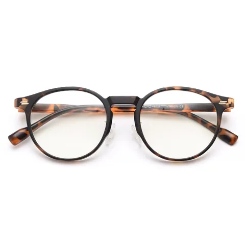 TR90 Optical Glasses Frame Retro Round Eyewear Clear Lens Anti Blue Light Eyeglasses For Women Men Vision Care
