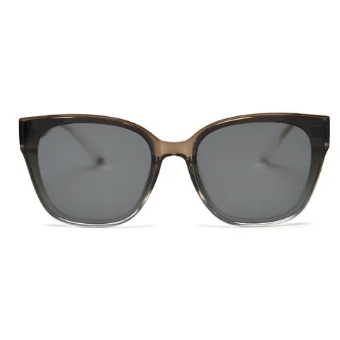 Fashion TR90 Big Frame Sunglasses Women UV400 Protection Gradient Nylon Lens Travel Outdoor Chic Sun Glasses