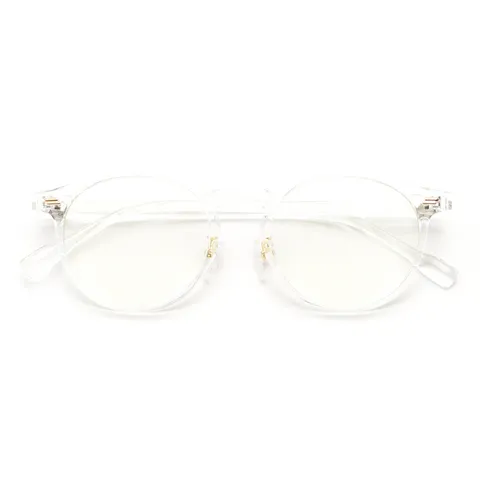 TR90 Optical Glasses Frame Retro Round Eyewear Clear Lens Anti Blue Light Eyeglasses For Women Men Vision Care