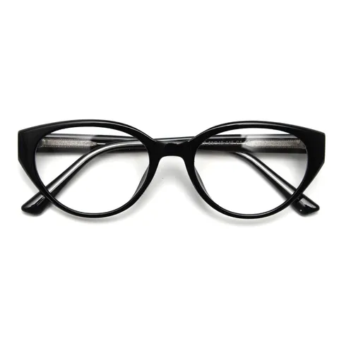 Women's Retro Cat Eye Eyeglass Frames TR90 Optical Flat Clear Lens Glasses Daily Fashion Spectacle Frame