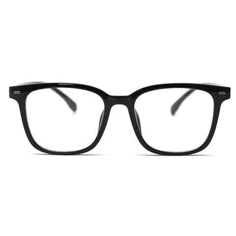 TR90 Optical Glasses Frame Men Women Square Eyewear Anti-Blue Light Clear Lens Retro Metal Rivet Flat Spectacles Frame