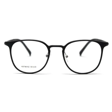 Unisex Vintage Round Plastic Steel Optical Glasses Frame Korean Style Clear Lens Eyewear Myopia Frame