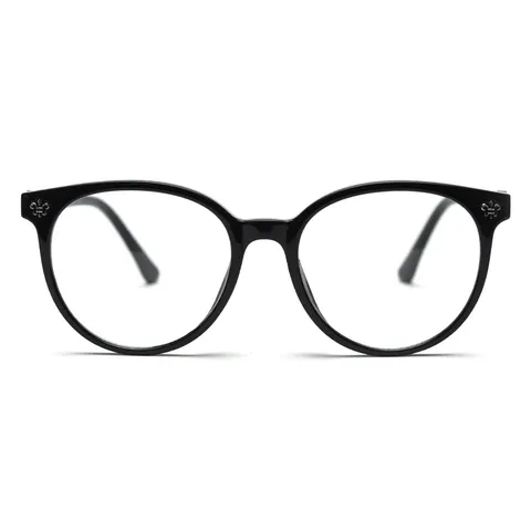 Vintage Large Round Myopia Glasses Frame Unisex TR90 Metal Optical Eyewear Retro Fashion Clear Lens Big Frame Face Slimming