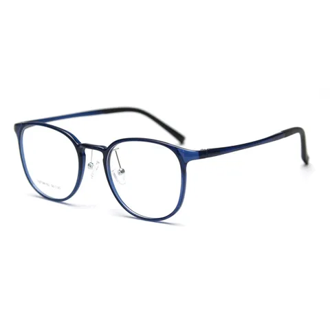 Unisex Vintage Round Plastic Steel Optical Glasses Frame Korean Style Clear Lens Eyewear Myopia Frame
