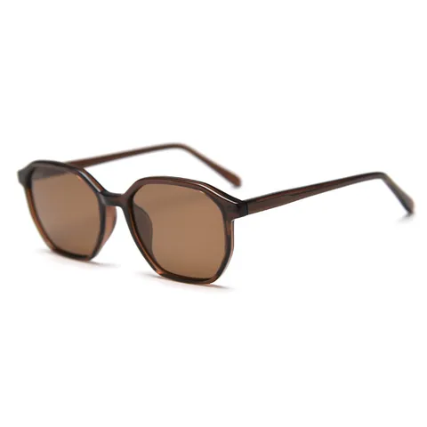 Polygon Polarized Sunglasses For Women Men Vintage TR90 Frame UV400 Protection Fashion Eyewear Outdoor Travel Sun Glasses