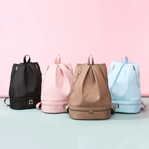 Zaino da Viaggio Casual in Tessuto Oxford Impermeabile Donna Zaino Sportivo per Nuoto e Fitness con Scomparto per Scarpe