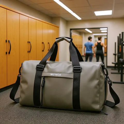 Borsa Sportiva da Palestra in Tessuto Oxford Impermeabile di Grande Capacità con Separazione Asciutto Bagnato Borsa da Viaggio