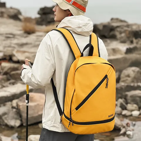 Zaino Sportivo in Tessuto Oxford Impermeabile Minimalista Urbano Separazione Asciutto-Bagnato Escursionismo Viaggio Unisex