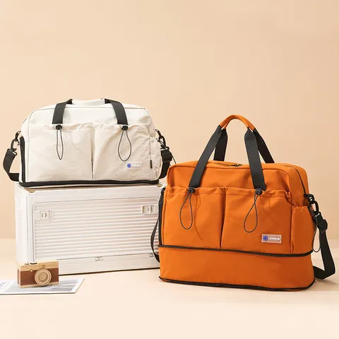 Borsa da Viaggio di Grande Capacità Borsa da Palestra Yoga Multifunzionale in Tessuto Oxford Borsa a Tracolla da Donna