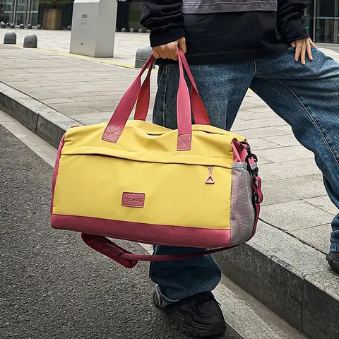 Borsone da Viaggio di Grande Capacità Tessuto Oxford Impermeabile Leggero Palestra Sport Bagaglio Per Uomo Donna
