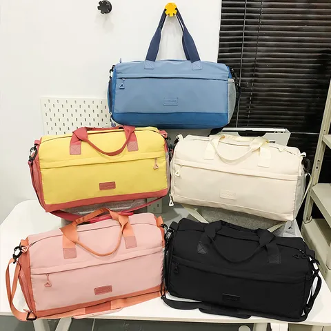 Borsone da Viaggio di Grande Capacità Tessuto Oxford Impermeabile Leggero Palestra Sport Bagaglio Per Uomo Donna