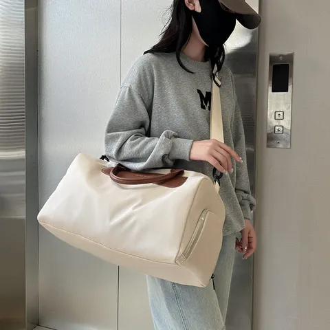 Borsa da Viaggio di Grande Capacità Tessuto Oxford Impermeabile Borsa da Viaggio Separazione Umido e Secco Borsa da Palestra per Uomo e Donna