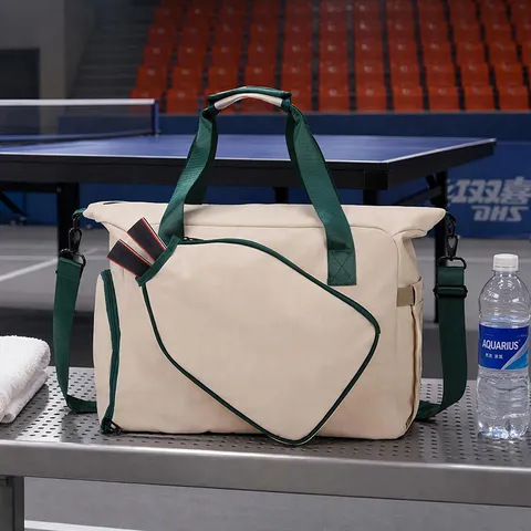 Borsa Sportiva di Grande Capienza Tessuto Oxford Impermeabile Borsa da Tennis Fitness Viaggio Gym Bag Con Scomparto Scarpe Indipendente