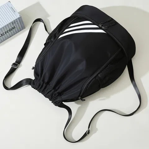 Zaino Sportivo in Tessuto Oxford di Grande Capacità da Uomo Borsa da Palestra per Allenamento con Scomparto per Scarpe Coulisse Viaggio