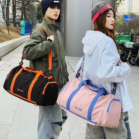 Borsa da Viaggio di Grande Capacità Impermeabile Sport Palestra Tessuto Oxford Compartimento Asciutto Bagnato Per Uomini Donne