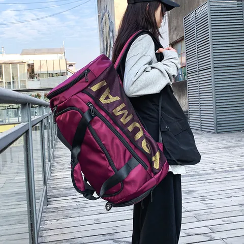 Large Capacity Travel Bag Waterproof Fitness Duffel Bag Oxford Cloth Dry Wet Separation Sports Backpack