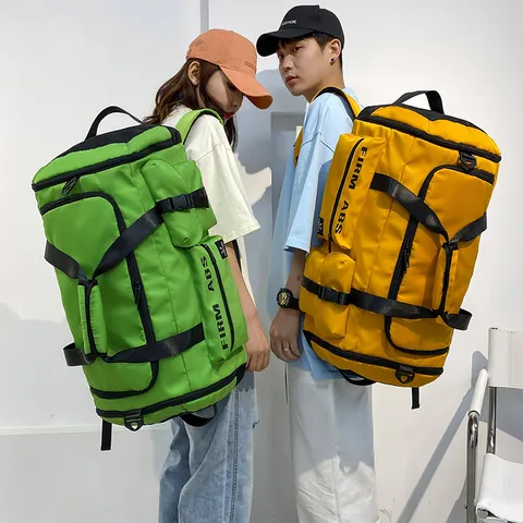 Zaino da Viaggio in Tessuto Oxford di Grande Capacità Borsa Multiuso Borsa Fitness Separazione Umido Secca Scomparto per Scarpe