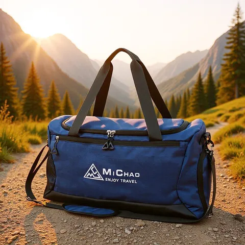 Large Capacity Oxford Cloth Gym Bag Waterproof Wet Dry Separation Travel Duffel Bag With Shoe Compartment