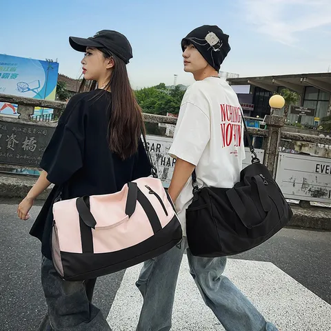 Borsa da Viaggio Sportiva di Grande Capacità Impermeabile in Tessuto Oxford Borsa da Allenamento Unisex Casual Palestra