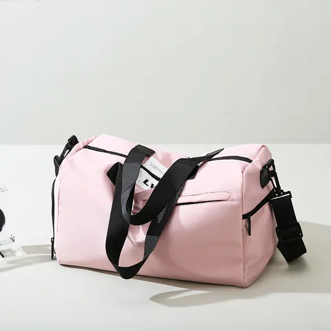 Large Capacity Oxford Cloth Gym Bag Waterproof Wet Dry Separation Travel Duffel Bag With Shoe Compartment For Women