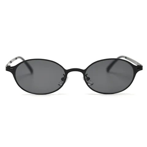 Retro Small Oval Metal Sunglasses For Men Women Vintage Literary Clear Lens Eyewear Fashion Sun Glasses Frame