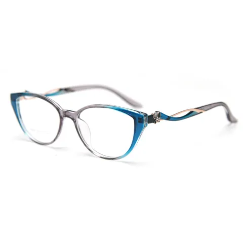 Women Fashion Cat Eye Optical Glasses Frame TR90 Lightweight Clear Lens Spectacle Frame Daily Leisure Eyewear