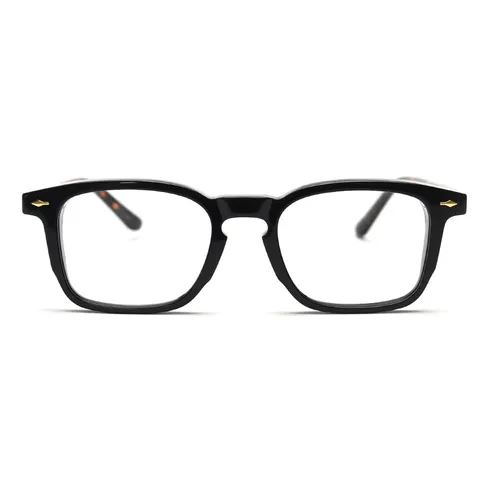 Retro Handmade Acetate Optical Glasses Frame Men Women Vintage Square Plain Eyeglass Frames