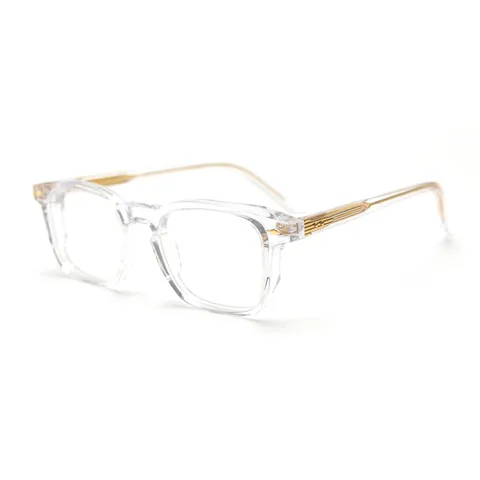 Retro Handmade Acetate Optical Glasses Frame Men Women Vintage Square Plain Eyeglass Frames