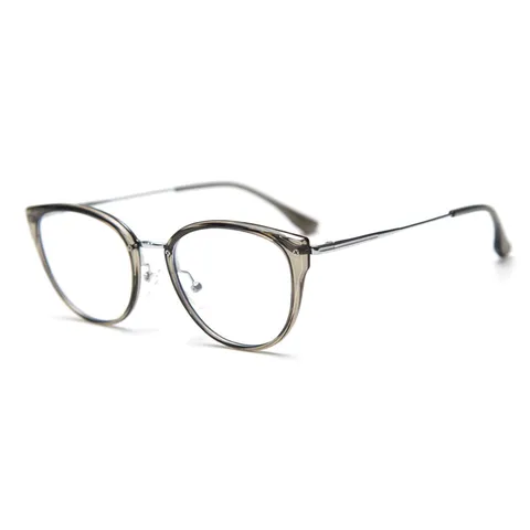Cat Eye Metal Optical Glasses Frame Unisex Vintage Clear Lens Eyewear Fashion Metal Spectacle Frame