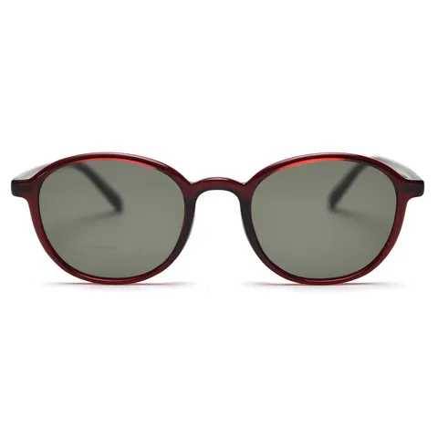 Korean Retro TR90 Polarized Sunglasses For Women Men Oval Frame Fashion Street Shot Sun Glasses