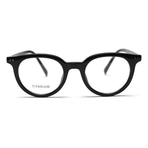 Retro Round Optical Glasses Frame For Men And Women Vintage Plate Metal Eyewear Clear Lens Fashion Myopia Glasses