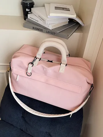 Grote Capaciteit Canvas Reistas Lichtgewicht Waterdichte Weekender Tas Voor Vrouwen En Mannen