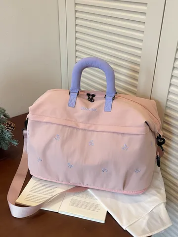 Grote Capaciteit Reistas Canvas Handheld Crossbody Duffel Bag Korte Trip Zakelijke Bagage Opbergtas Voor Vrouwen
