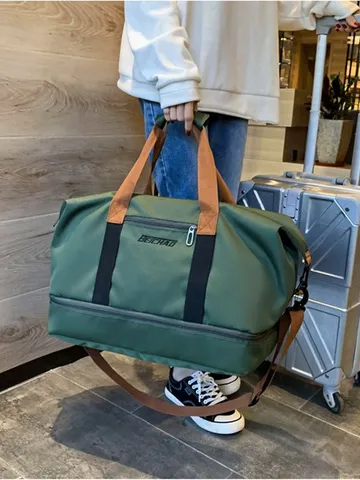 Large Capacity Travel Duffel Bag Waterproof Sports Gym Bag Oxford Cloth Weekend Overnight Luggage Bag For Men Women