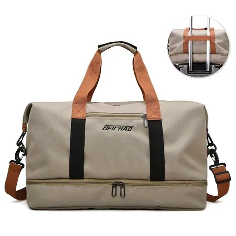 Large Capacity Travel Duffel Bag Waterproof Sports Gym Bag Oxford Cloth Weekend Overnight Luggage Bag For Men Women