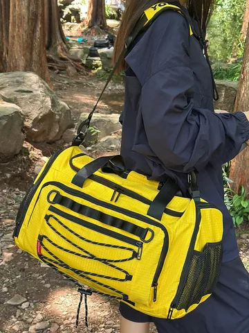 Large Capacity Travel Duffel Bag Waterproof Nylon Sports Gym Bag With Wet Dry Separation Shoe Compartment For Men Women