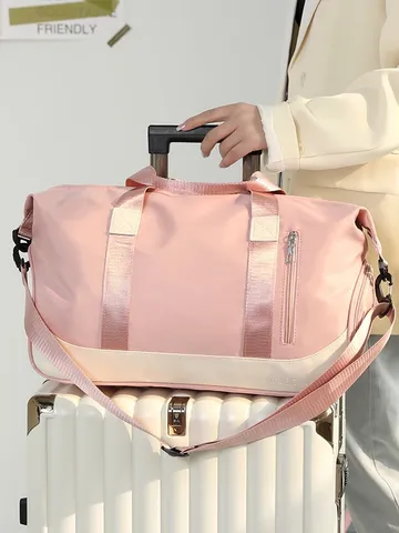 Large Capacity Waterproof Oxford Cloth Gym Bag Dry And Wet Separation Travel Sports Shoulder Crossbody Bag For Women