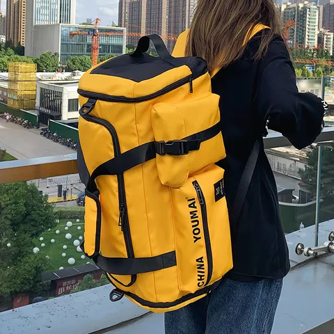 Large Capacity Travel Backpack Waterproof Multifunctional Casual Sports Duffel Bag For Men And Women