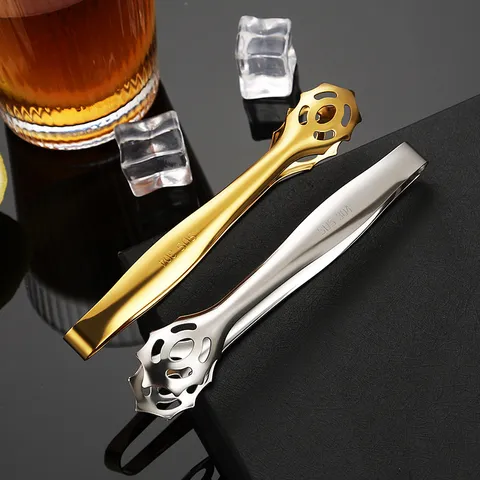 Pinza per Ghiaccio a Forma di Artiglio in Acciaio Inossidabile 304 Moderno Minimalista Stampaggio Integrato Lucidato a Specchio Clip Zucchero Caffè per Bar