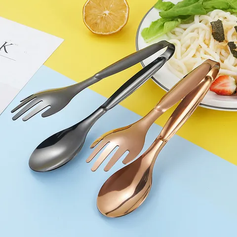 Creative Hand-Shaped Stainless Steel Food Tongs Multi-Purpose Kitchen Cooking Clip For Noodles Eggs Fried Steak BBQ Serving Tools