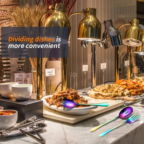 Roestvrij Stalen Besteckset Westers Buffet Serveerlepel Taartschep Saladevork Banket Hotel Restaurant Servies